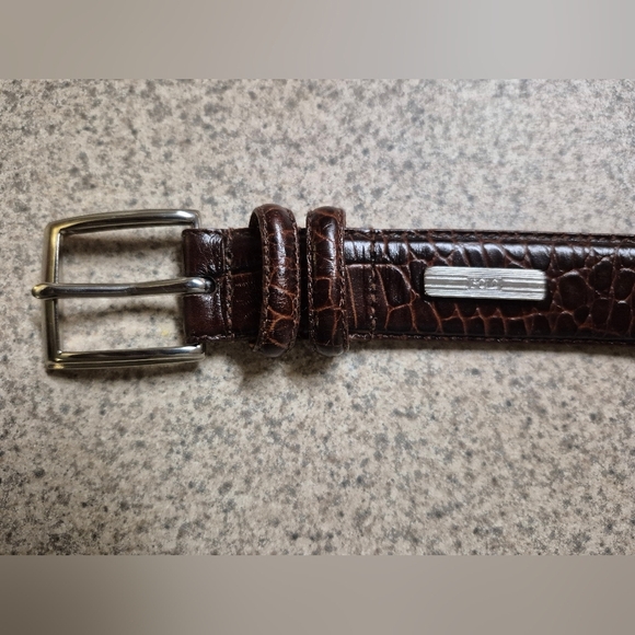 NWT Polo Ralph Lauren Brown Leather Belt, Size 56 - Picture 1 of 8